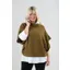 Goose Island cowl neck poncho top Mustard