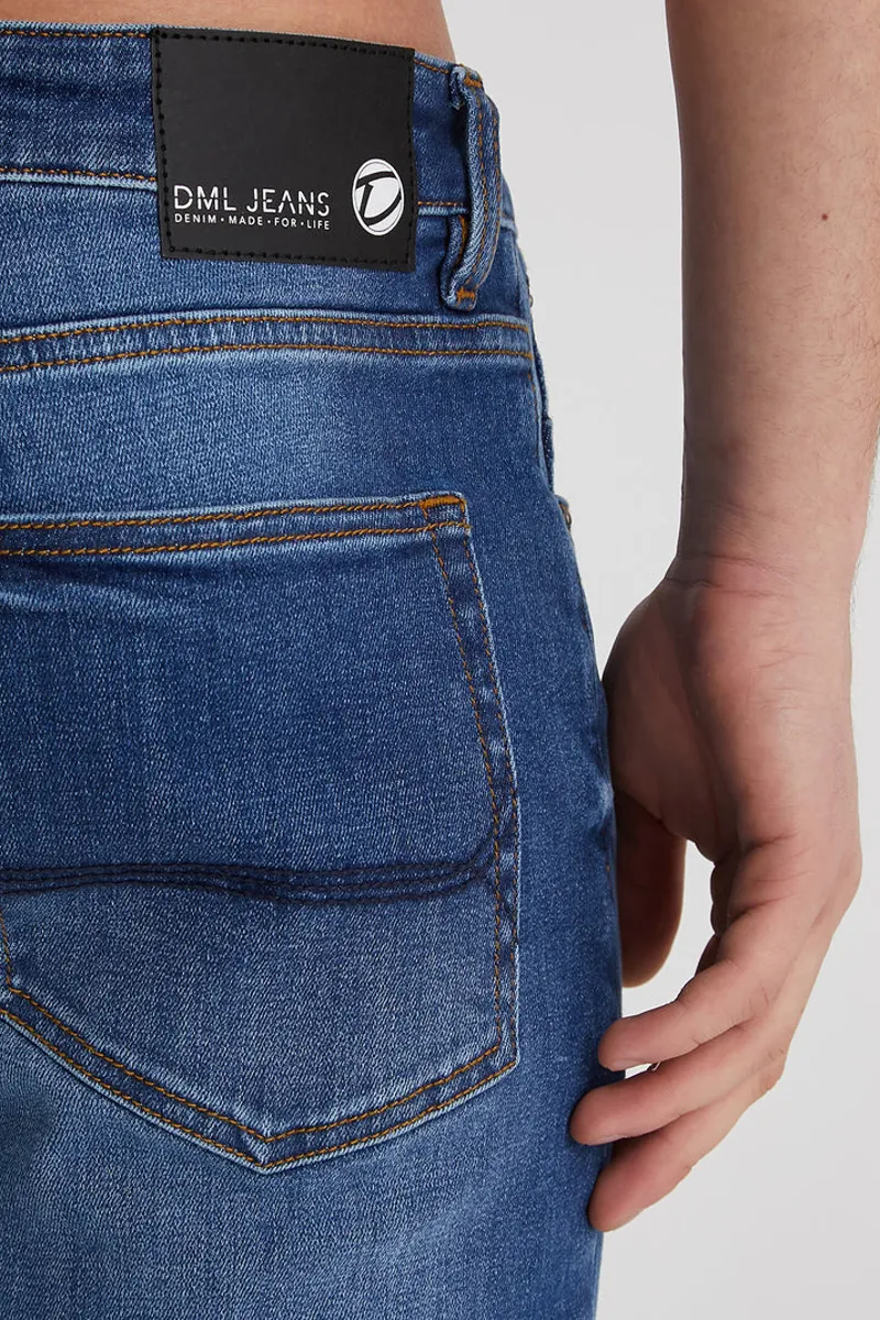 DML Texas Mid Blue Demin Short 38 WAIST ONLY -3