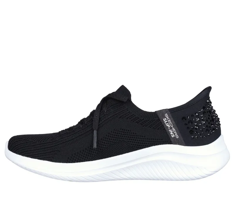 Sketchers Slip ins: Ultra Flex 3.0- Shining Glitz Black-3