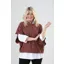 Goose Island rainbow fleck poncho Rose