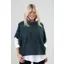 Goose Island rainbow fleck poncho Teal