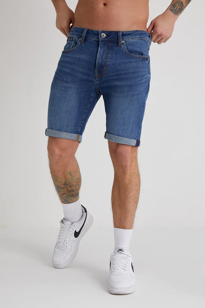 DML Texas Mid Blue Demin Short 38 WAIST ONLY 