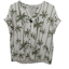 Paradiso palm print t shirt Khaki