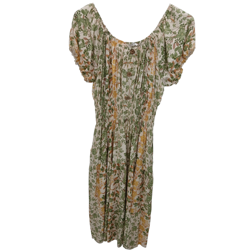 Paradiso ditsy floral midi dress Green