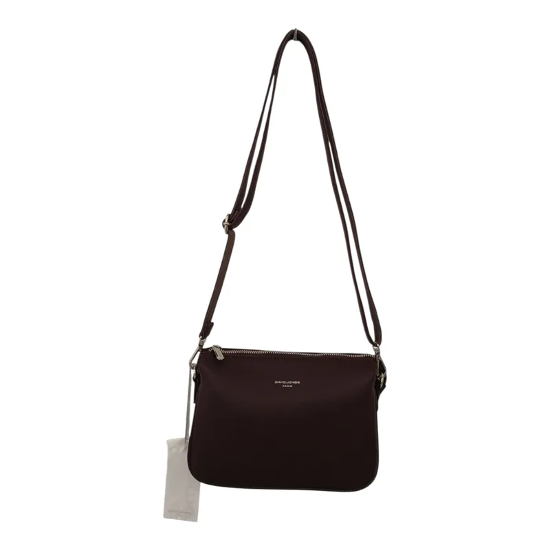 David Jones oblong cross body bag Bordeaux