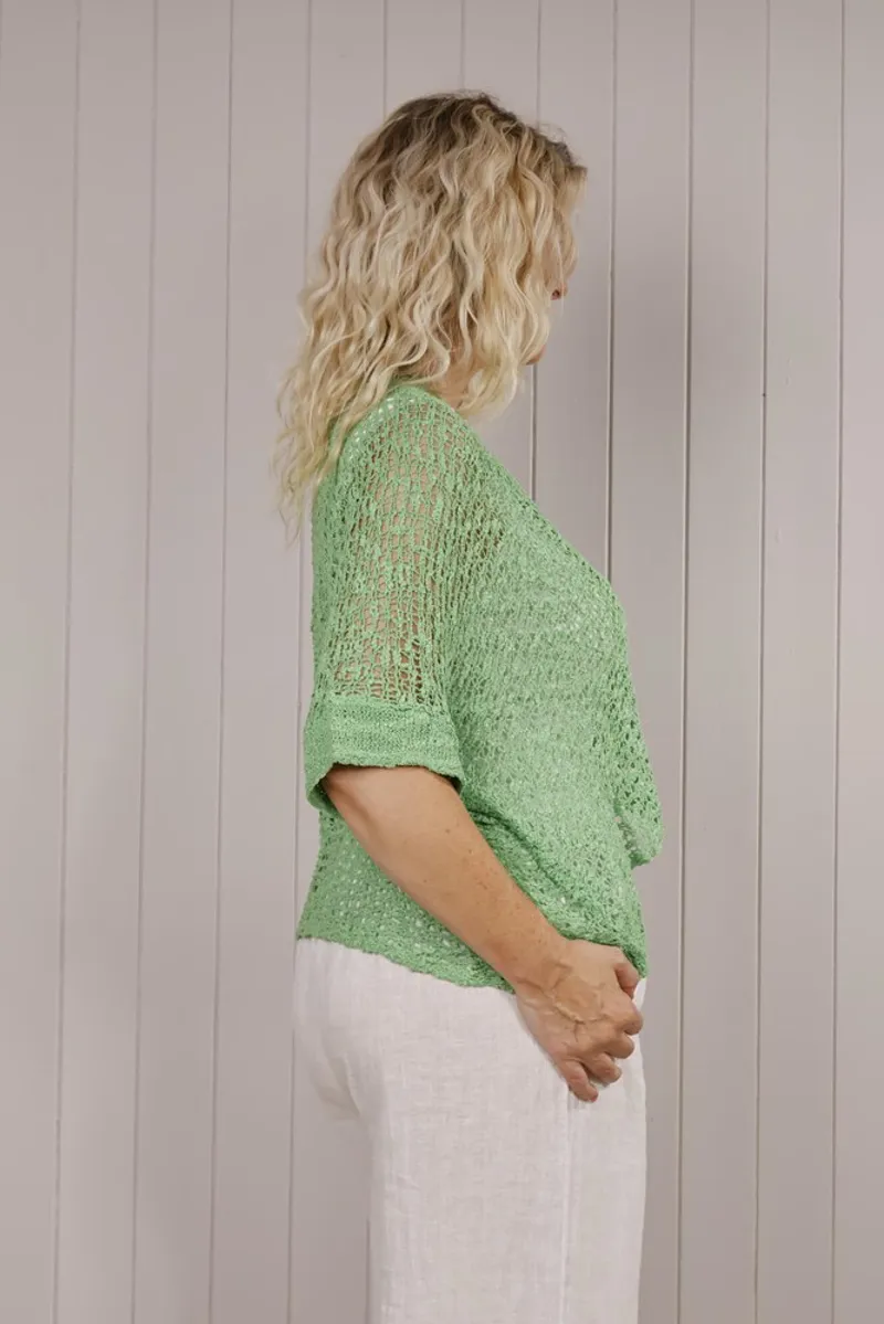 Goose Island Pippa popcorn shrug Green-1