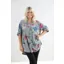 Goose Island floral 3/4 sleeve blouse Grey