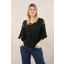 Goose Island embroidered top Black