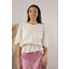 Goose Island embroidered top Cream