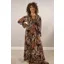 Goose Island paisley floral print dress Chocolate