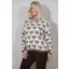 Goose Island heart print jumper Mocha