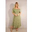Goose Island ditsy floral maxi dress Lime