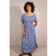Goose Island ditsy floral maxi dress Royal Blue