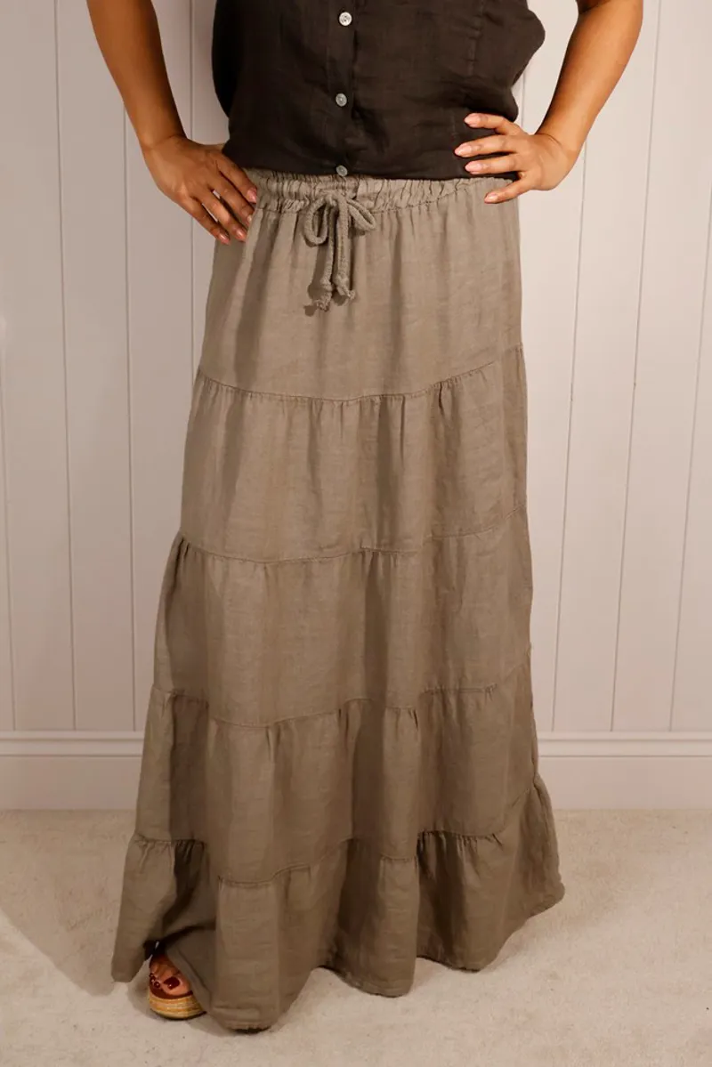 Goose Island tiered skirt Mocha