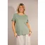 Goose Island cotton frill t shirt Green