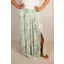 Goose Island tiered mono floral skirt Sage