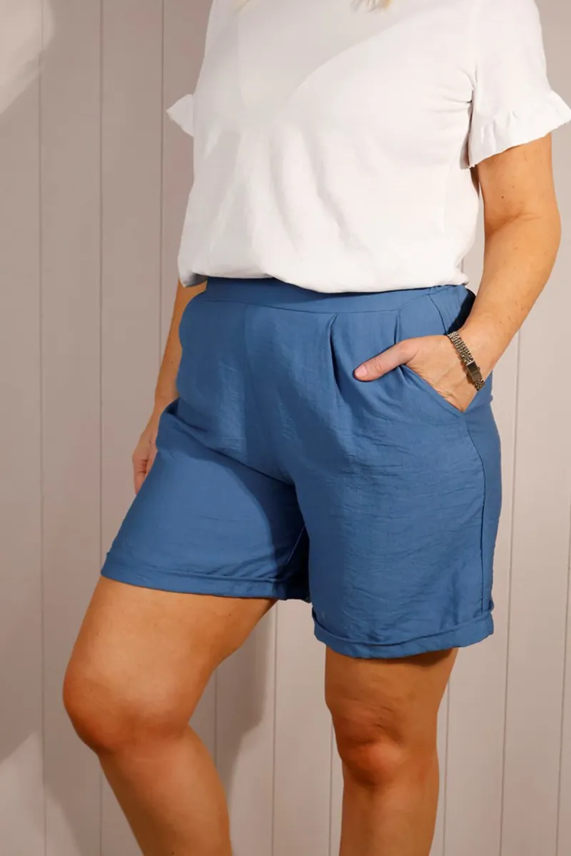 Goose Island plain shorts Denim-1