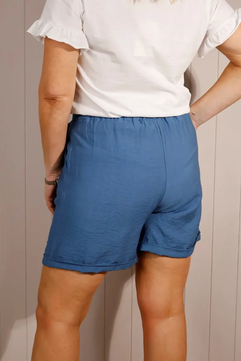 Goose Island plain shorts Denim-2