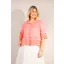 Goose Island scallop edge button up shirt Coral
