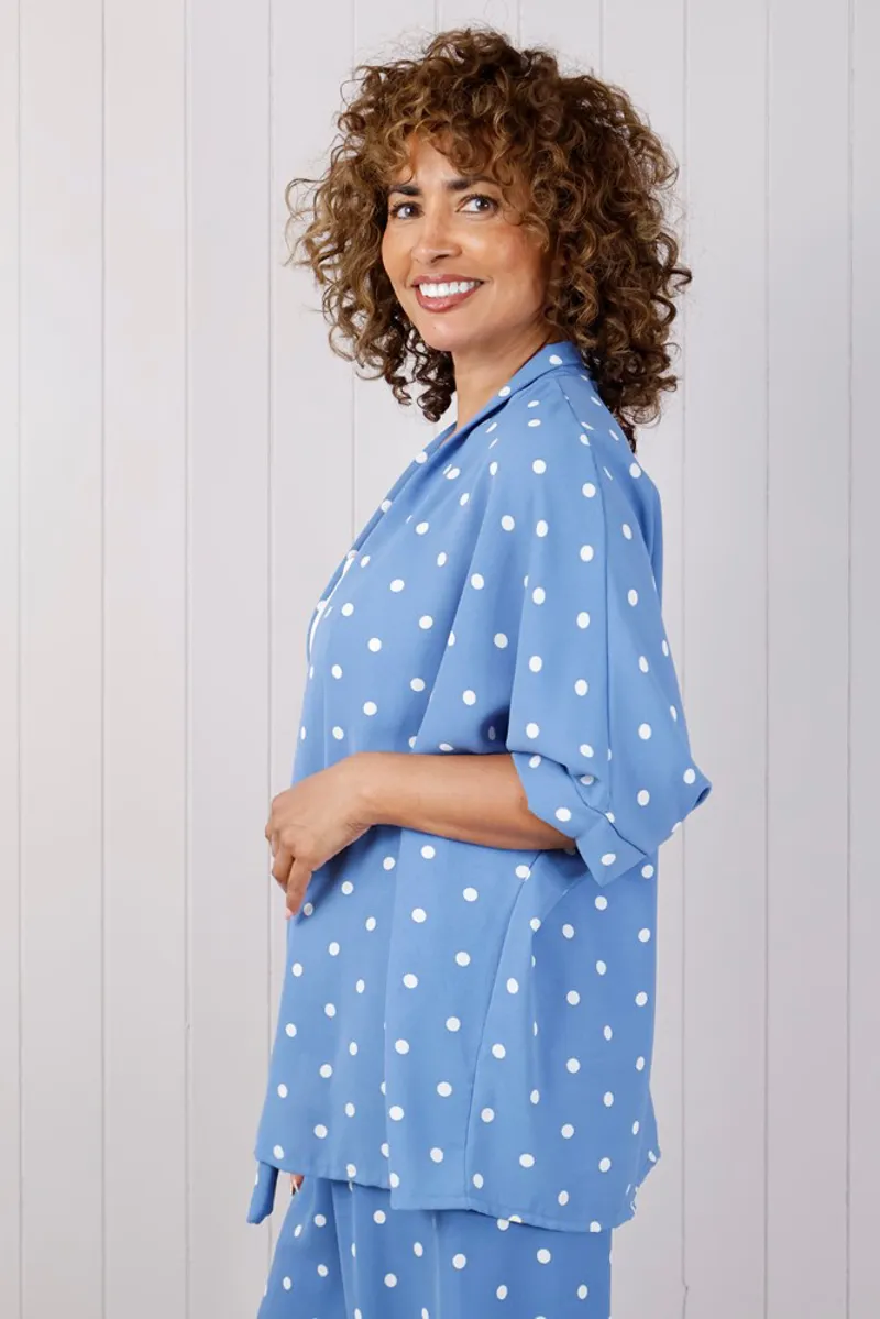 Goose Island polka dot jacket Blue-1