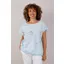 Goose Island embroidered flower top Blue