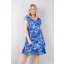 Goose Island abstract layered dress Blue