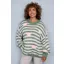 Goose Island heart stripe jumper Khaki