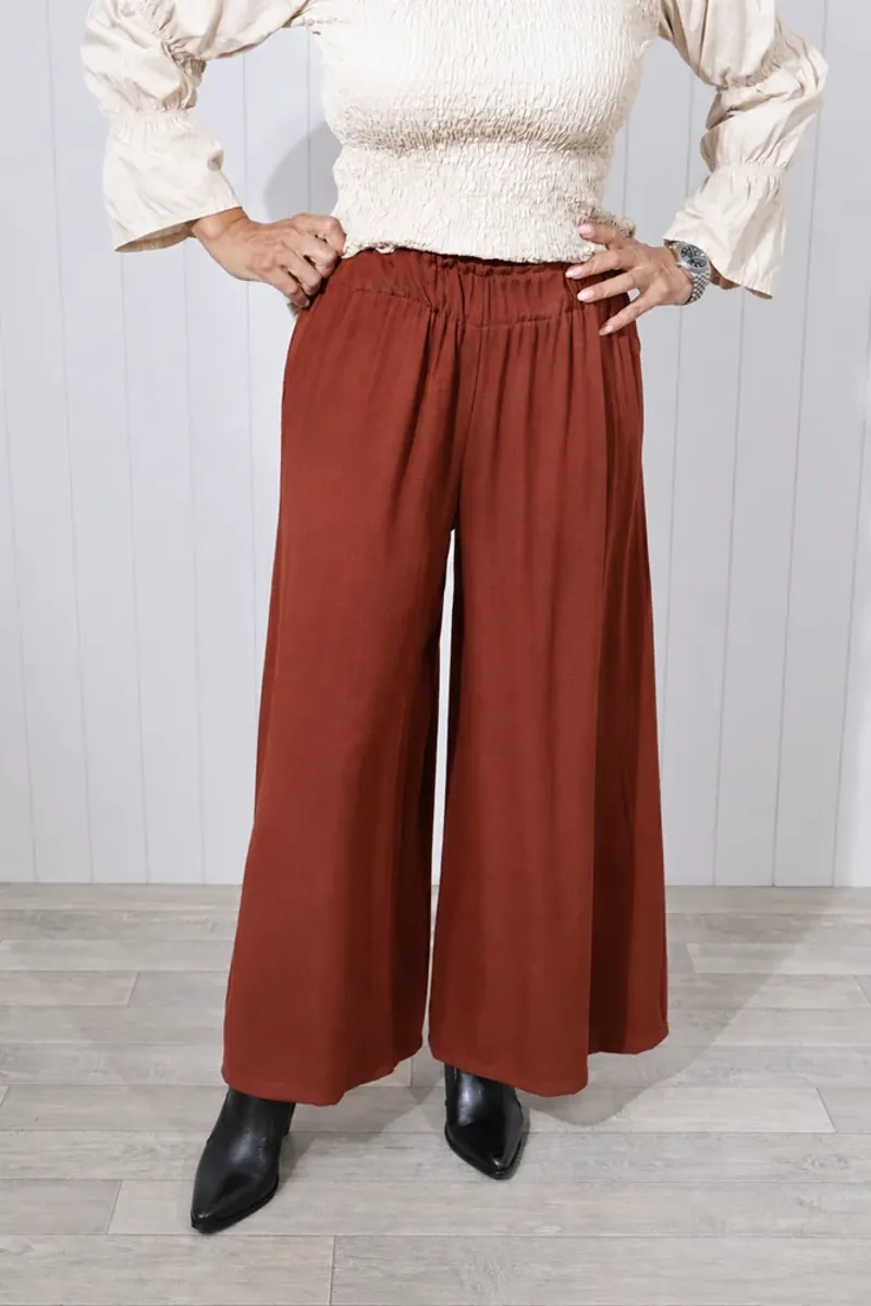 Goose Island paper bag trousers Rust