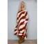 Goose Island brush stroke dress Rust