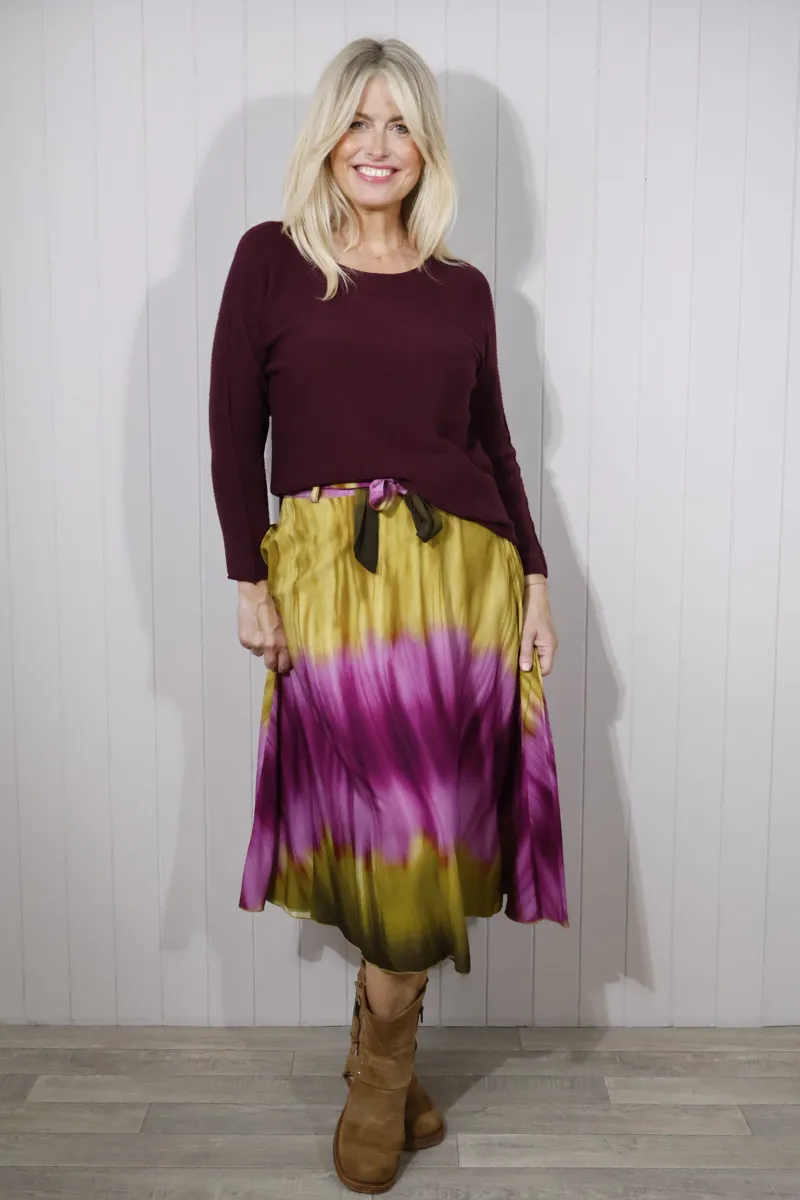Goose Island tie dye skirt Purple-3