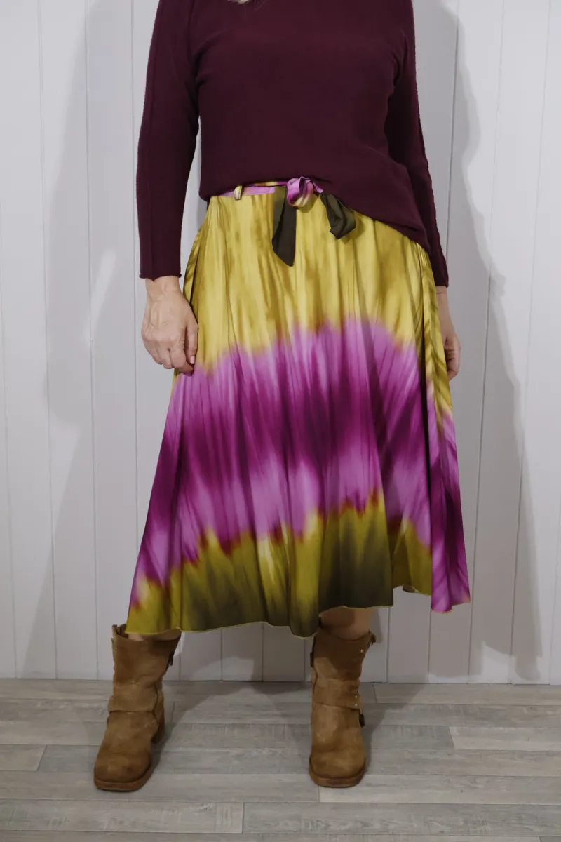 Goose Island tie dye skirt Purple
