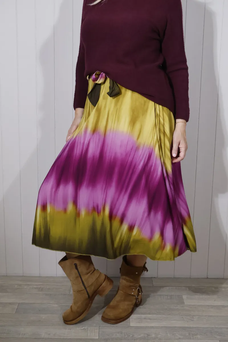 Goose Island tie dye skirt Purple-4