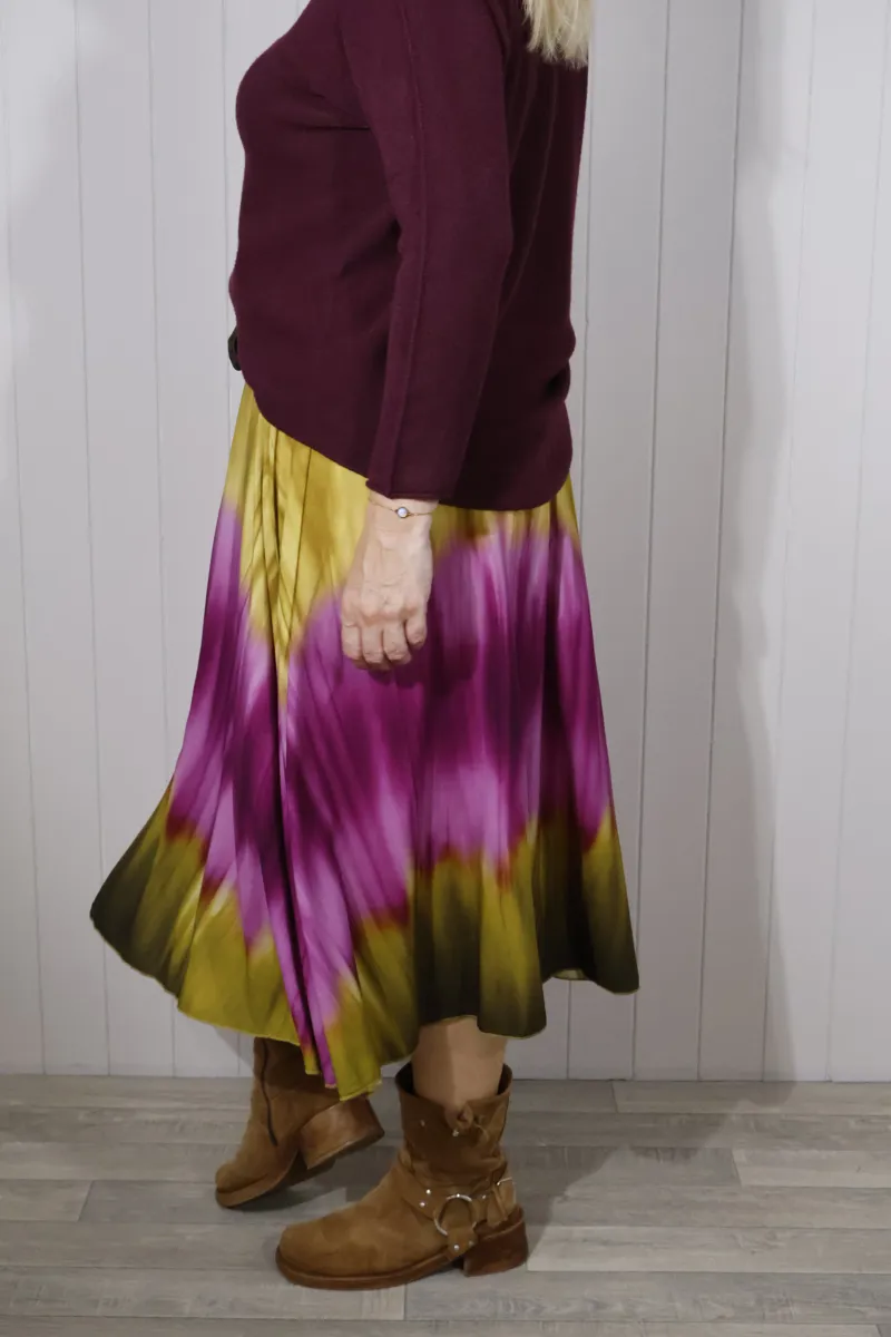 Goose Island tie dye skirt Purple-2