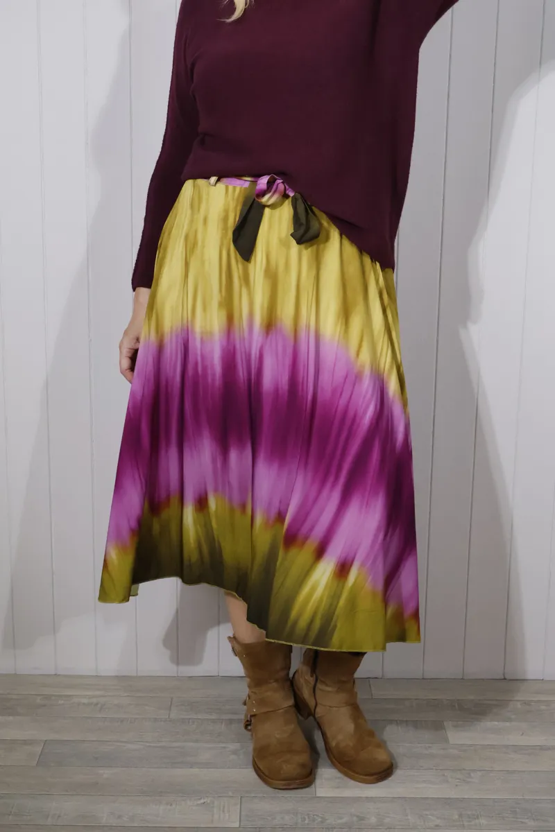 Goose Island tie dye skirt Purple-1