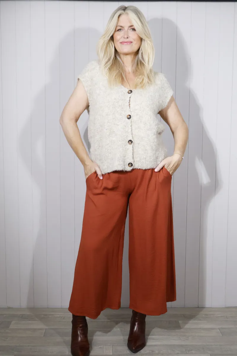 Goose Island wool tank top Beige-3