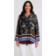 Goose Island floral blouse Navy