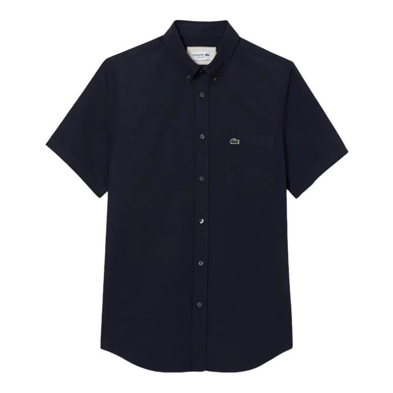 Lacoste Regular Fit Oxford Cotton Shirt Navy