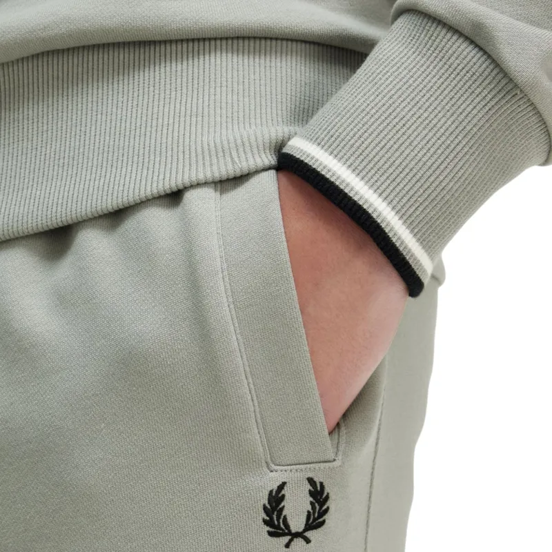 Fred Perry Half Zip Sweatshirt Limestone XXL ONLY -4