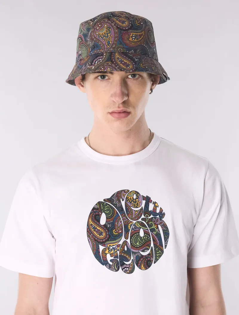 Pretty Green House Paisley Bucket Hat Multicolour-1