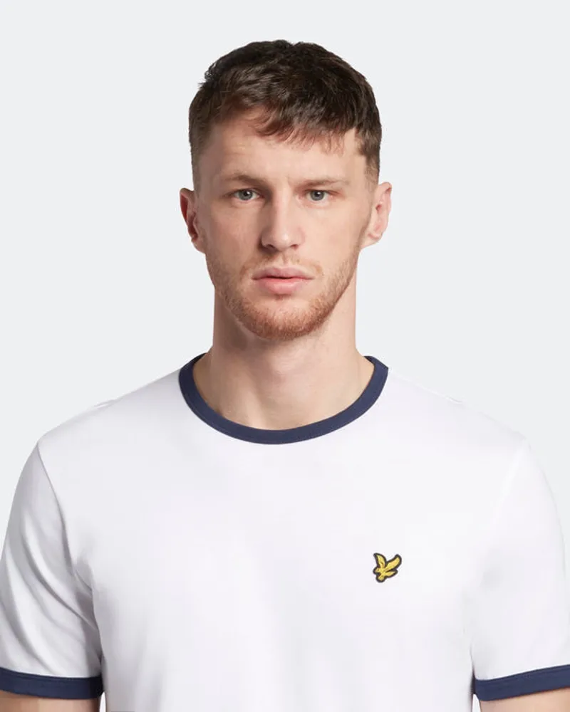 Lyle and Scott Ringer T-shirt White-2
