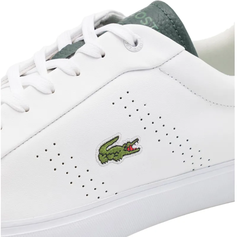 Lacoste Power Court Trainers White / Green SIZE 11 ONLY-6