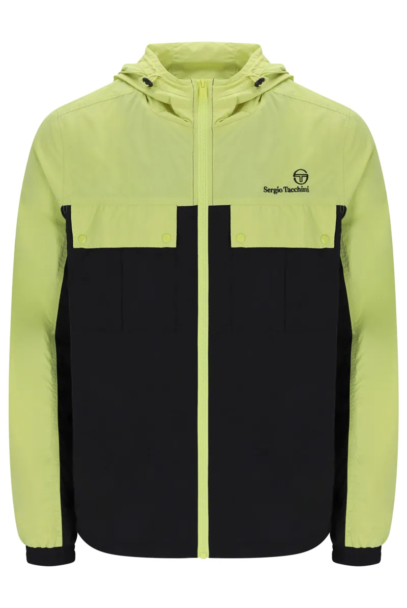 Sergio Tacchini Alba Hooded Jacket Celery / Black 