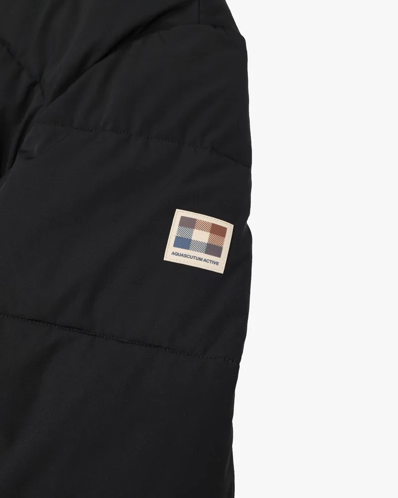 Aquascutum SP Hooded Puffer Coat Black-4
