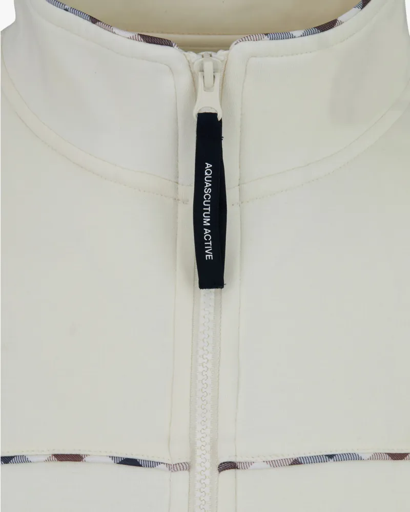 Aquascutum Piping Scuba Track Top Cream-1