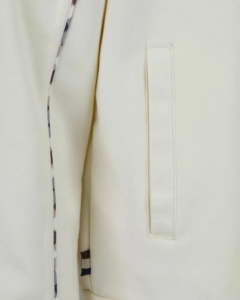 Aquascutum Piping Scuba Track Top Cream-5