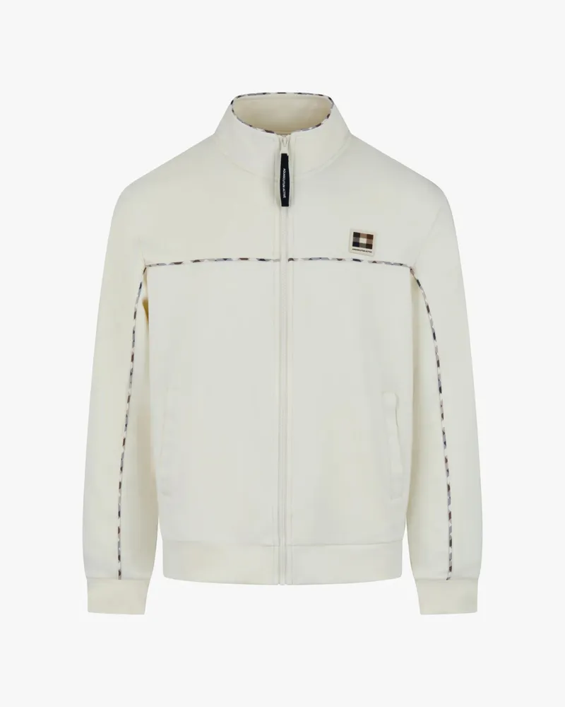 Aquascutum Piping Scuba Track Top Cream-2