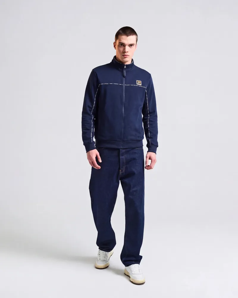 Aquascutum Piping Scuba Track Top Navy-1