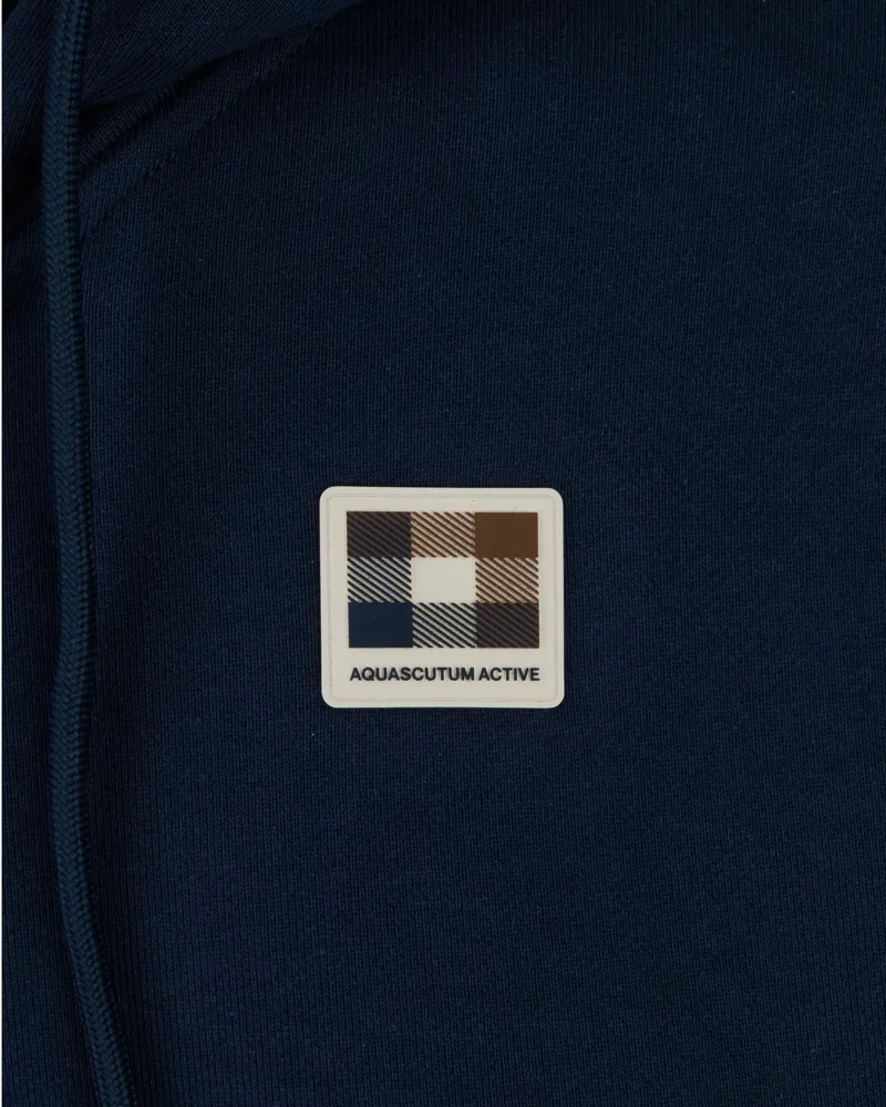 Aquascutum Full Zip Hoodie Navy -3