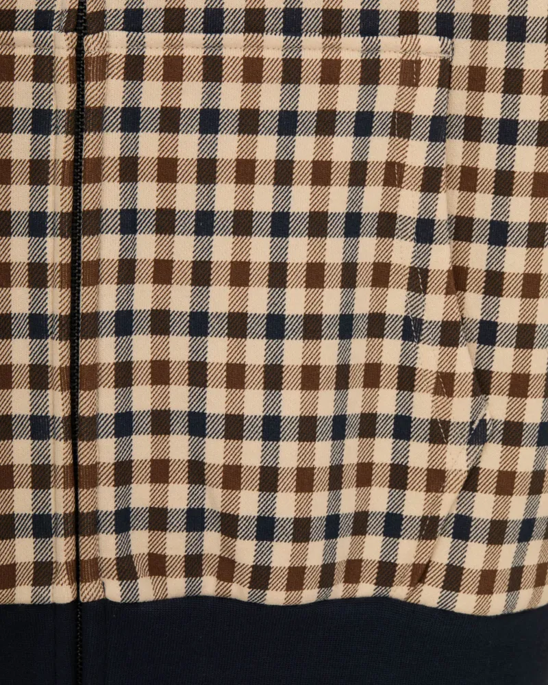 Aquascutum FZ Hoodie Club Check-7