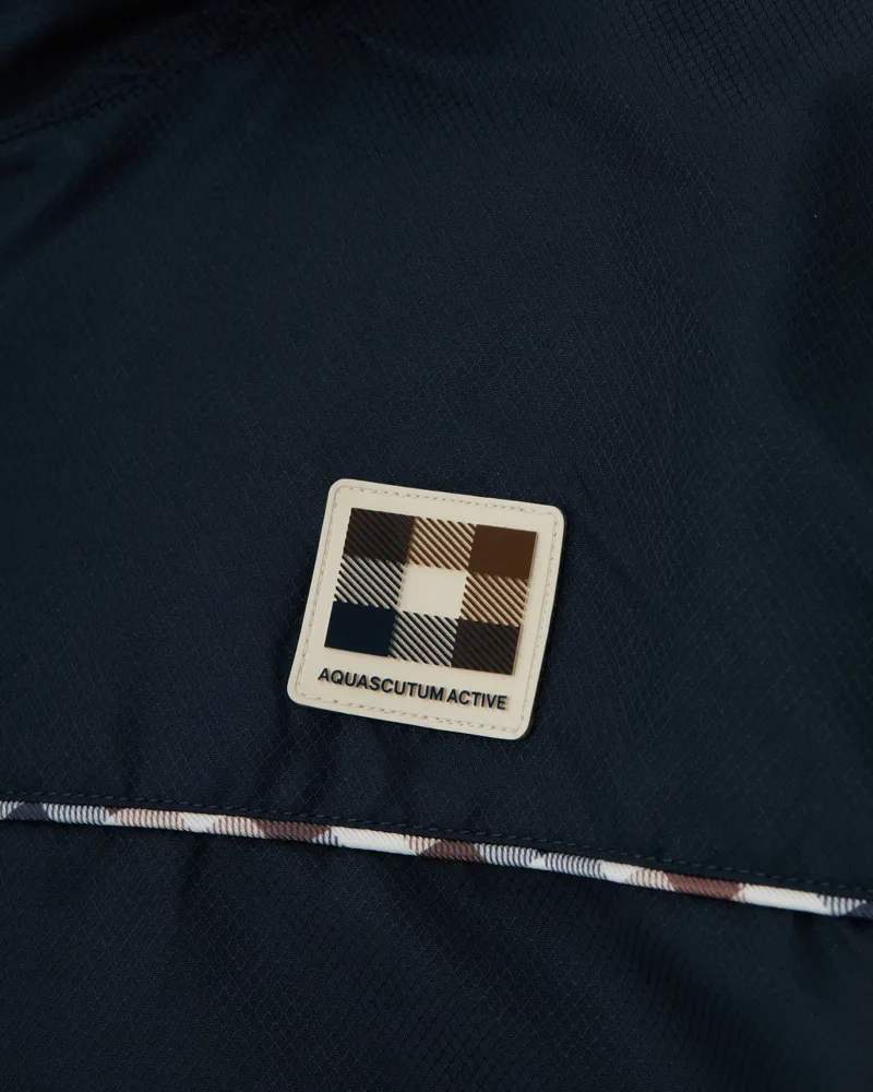 Aquascutum Diamond Wave Badge Track Top Navy -4
